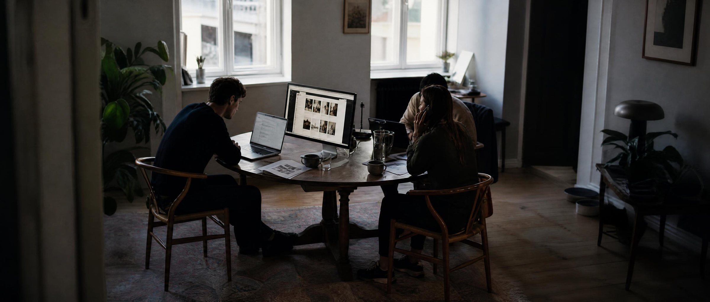 The Humanbetween team at work in the studio